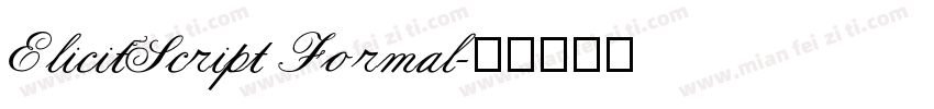 ElicitScript Formal字体转换